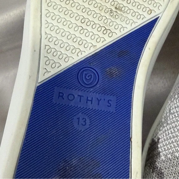 Rothy’s Kids 13 Sneakers Loafers Gray Camo Slip On Shoes Comfort Washable Soft - Picture 7 of 10